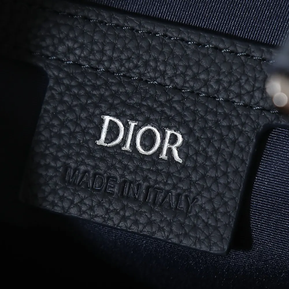 Dior Men Small Rider Soft Hobo Bag Blue Dior Oblique Jacquard and Blue Grained Calfskin - image 9