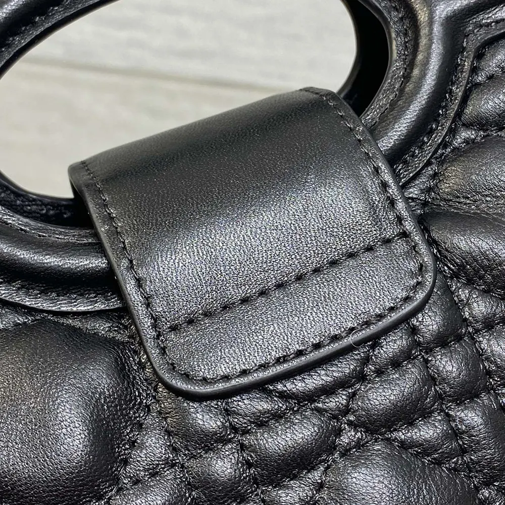 Dior Women Dior Jolie Top Handle Mini Bag Black Cannage Lambskin - image 8