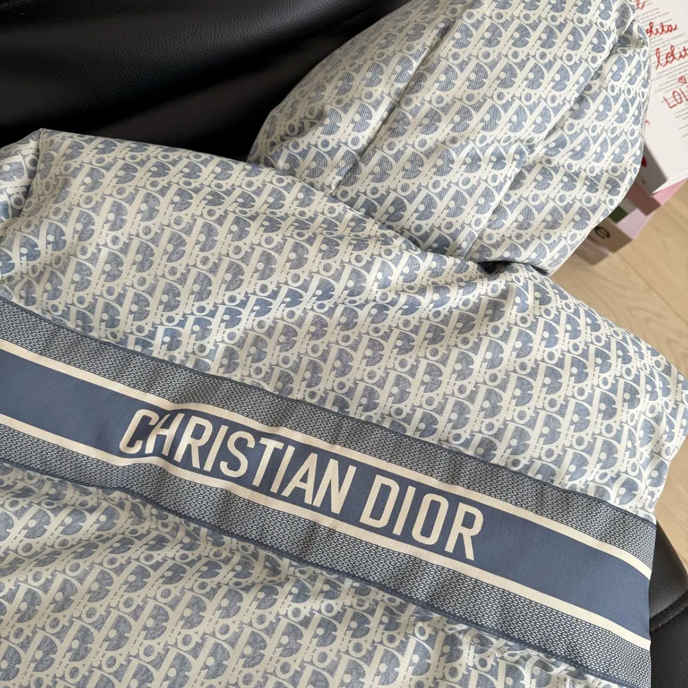 Dior Men DiorAlps Cropped Puffer Jacket with Hood Blue and White Dior Oblique Quilted Technical Taffeta - image 8