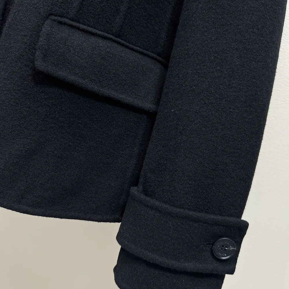 Dior Women Fitted Jacket with Sailor Collar Black Double-Sided Virgin Wool-Angora-Blend Felt - image 6