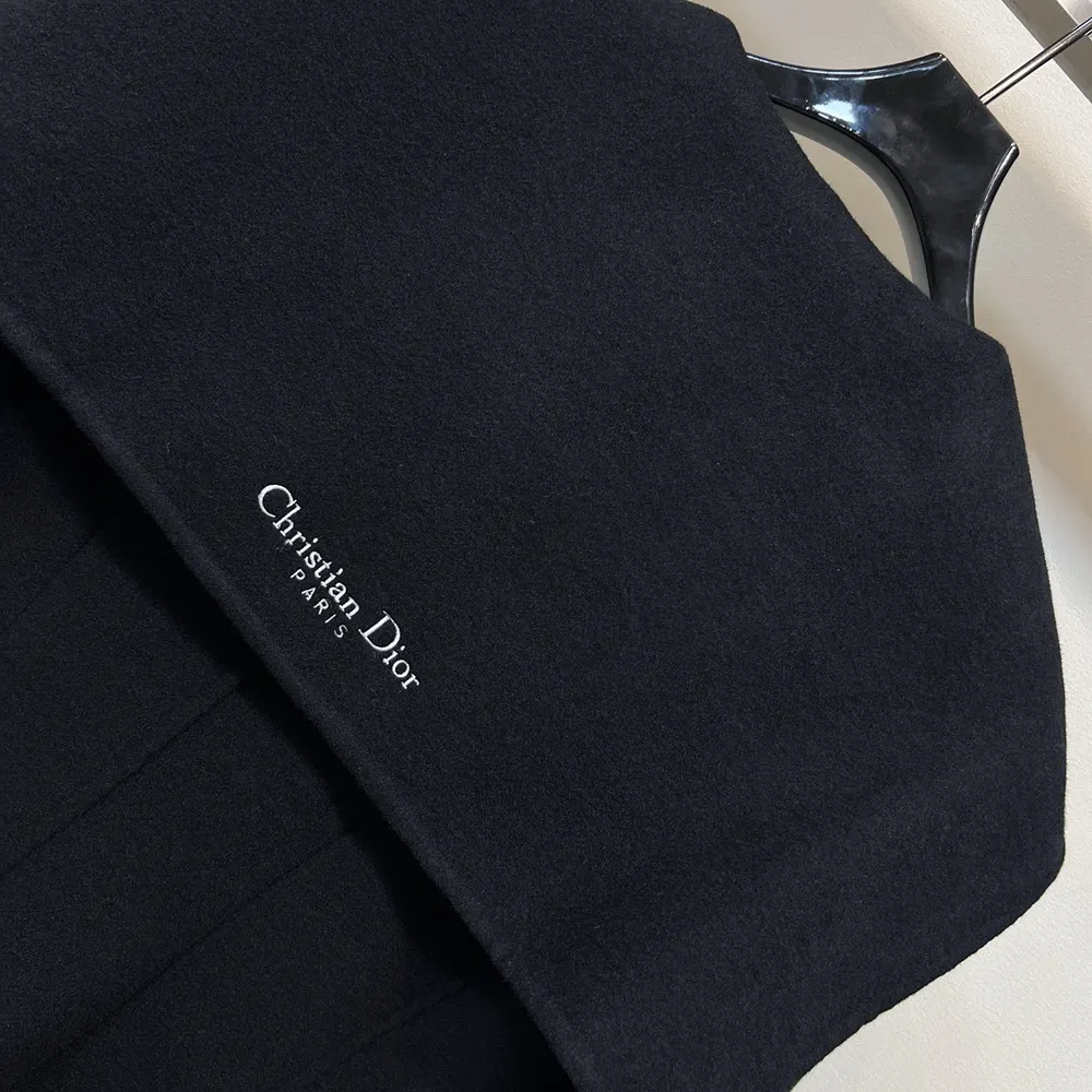 Dior Women Fitted Jacket with Sailor Collar Black Double-Sided Virgin Wool-Angora-Blend Felt - image 5
