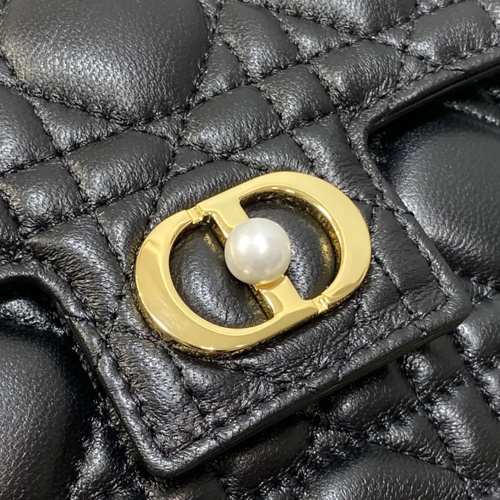 Dior Women Jolie Mini Bag Black Cannage Lambskin - image 9