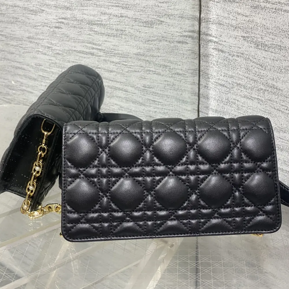 Dior Women Jolie Mini Bag Black Cannage Lambskin - image 4