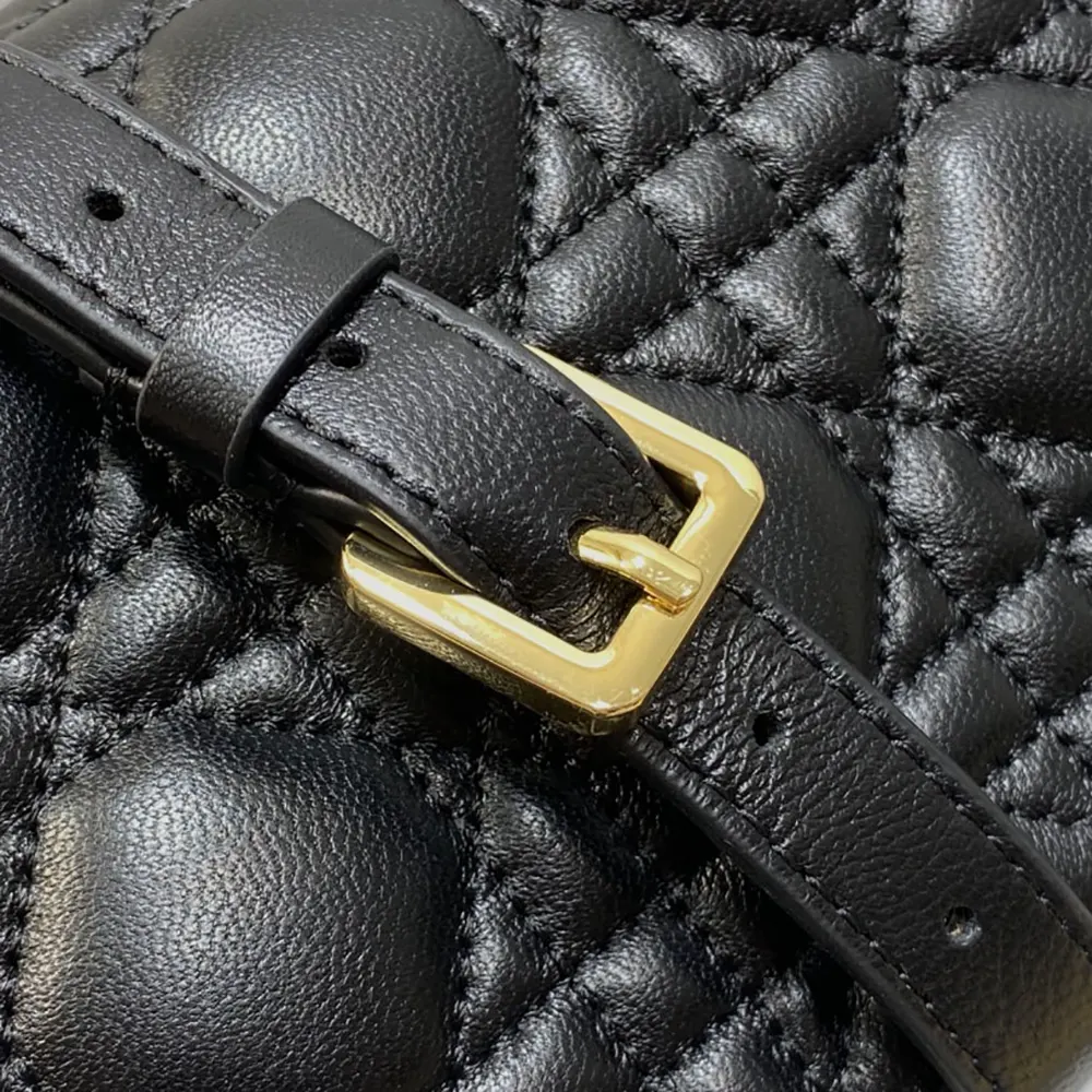 Dior Women Jolie Mini Bag Black Cannage Lambskin - image 8