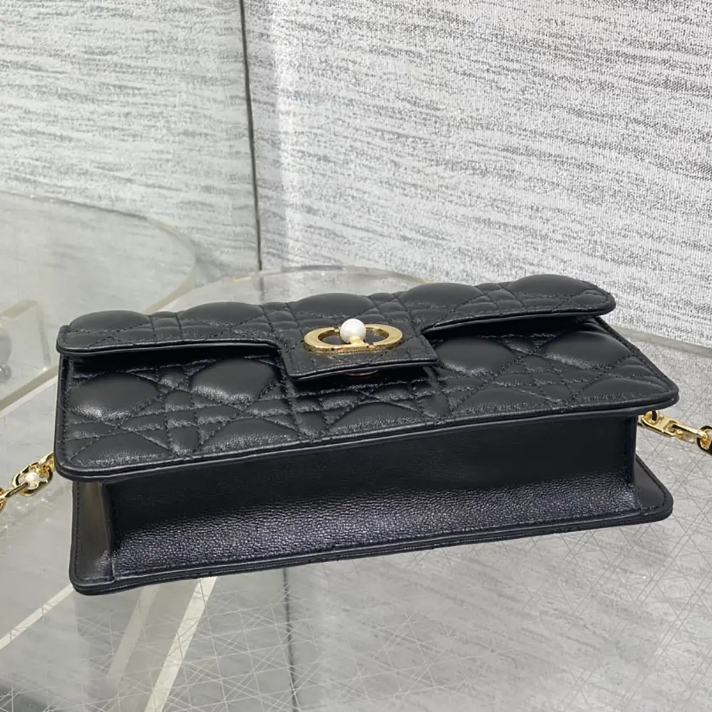 Dior Women Jolie Mini Bag Black Cannage Lambskin - image 6