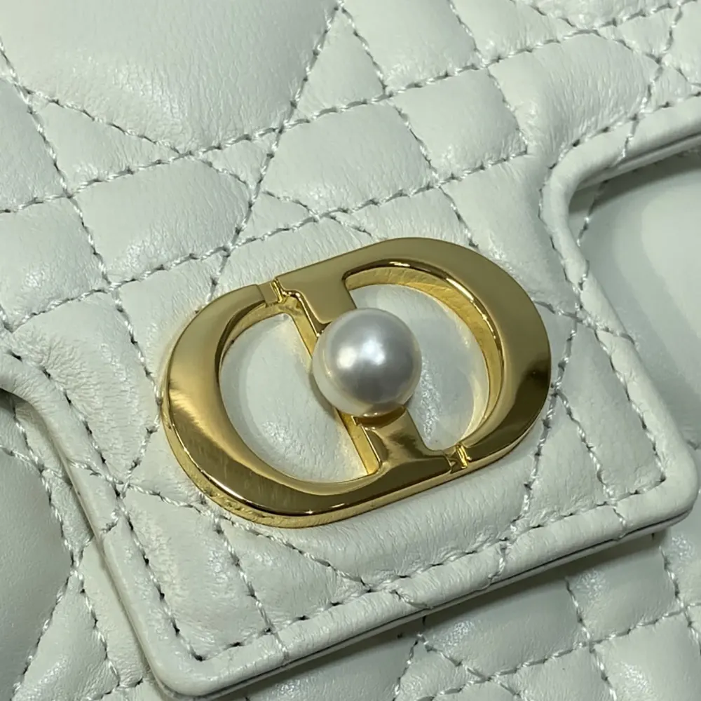 Dior Women Jolie Mini Bag Latte Cannage Lambskin - image 10