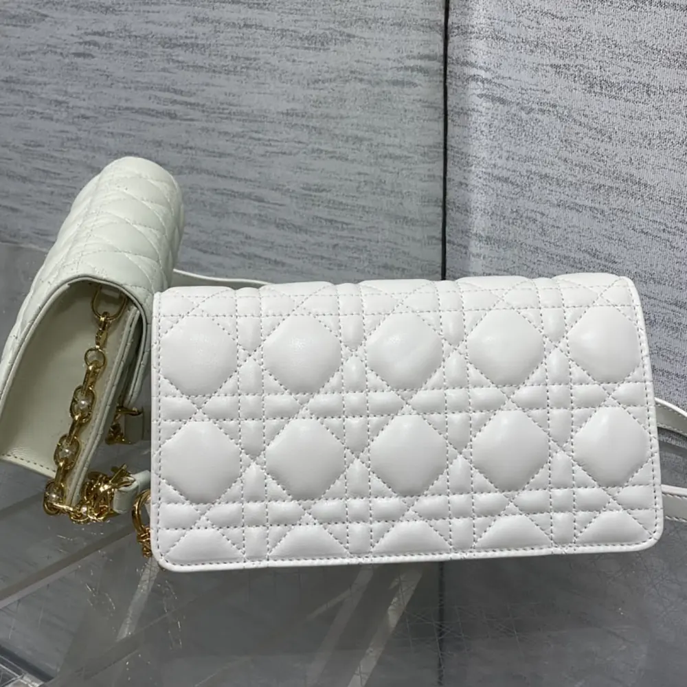Dior Women Jolie Mini Bag Latte Cannage Lambskin - image 4