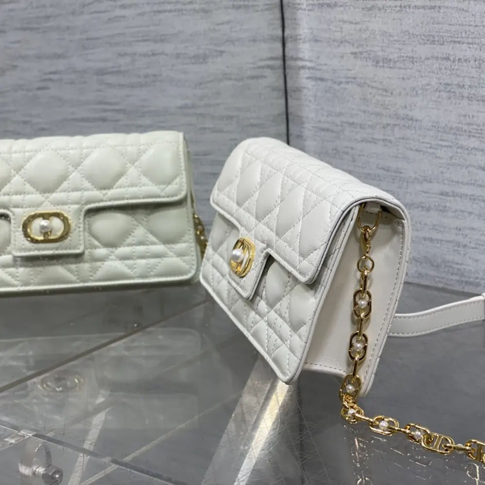 Dior Women Jolie Mini Bag Latte Cannage Lambskin - image 5