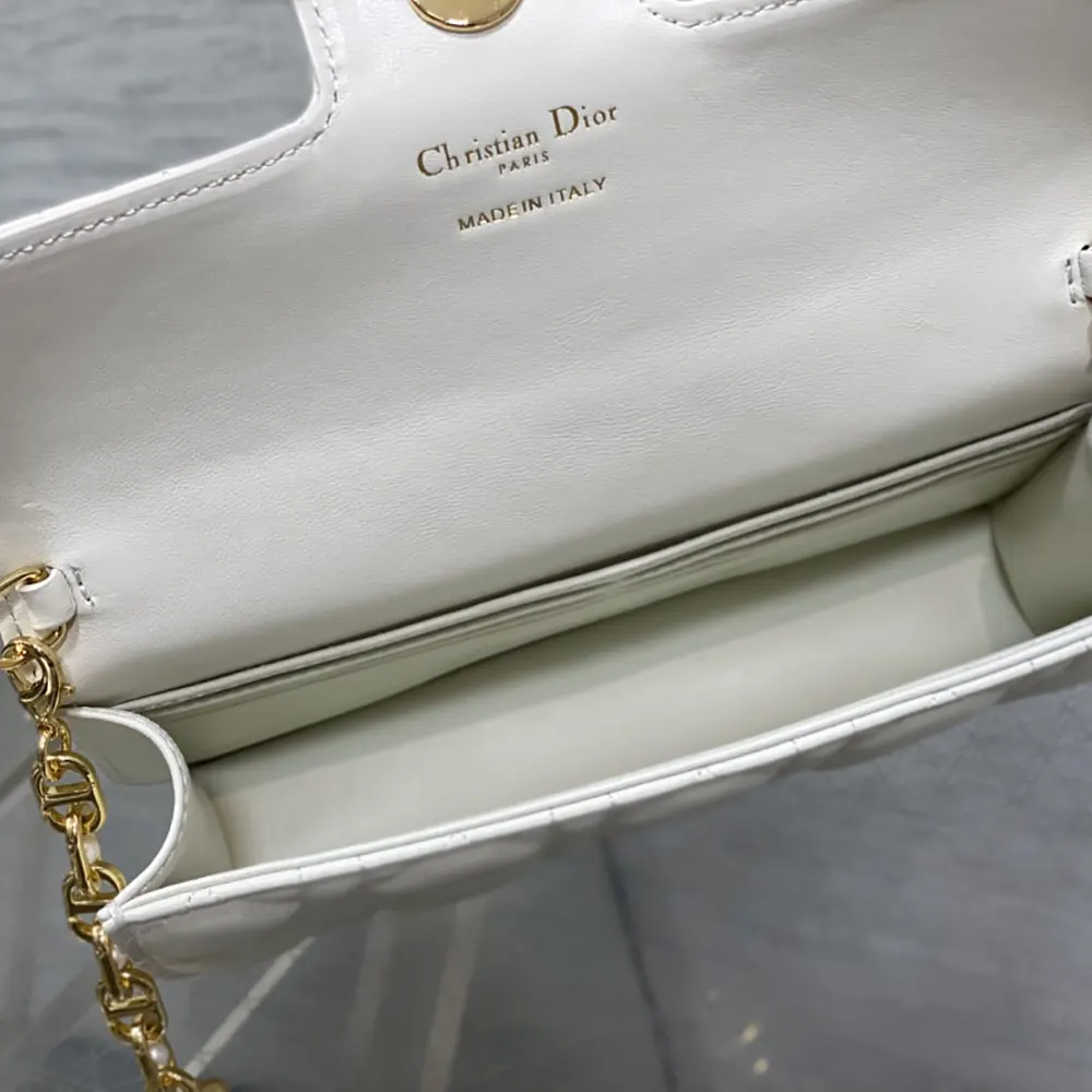 Dior Women Jolie Mini Bag Latte Cannage Lambskin - image 7