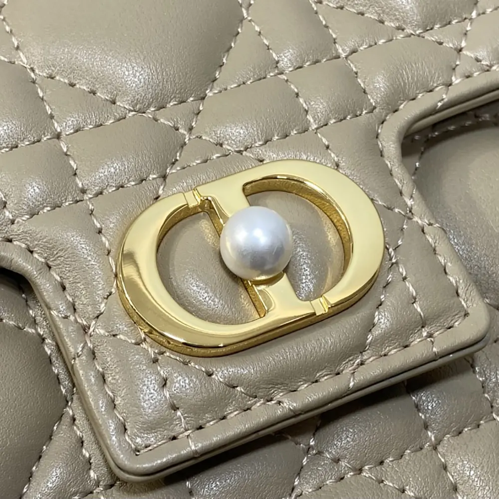Dior Women Jolie Mini Bag Powder Beige Cannage Lambskin - image 9