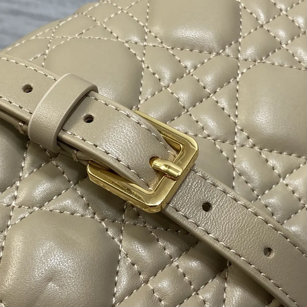 Dior Women Jolie Mini Bag Powder Beige Cannage Lambskin - image 8