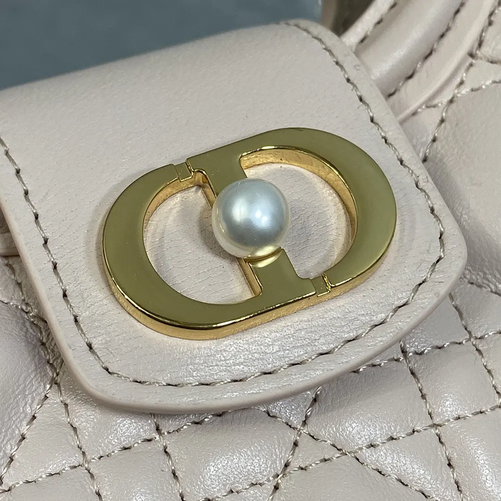 Dior Women Jolie Top Handle Mini Bag Powder Pink Cannage Lambskin - image 9