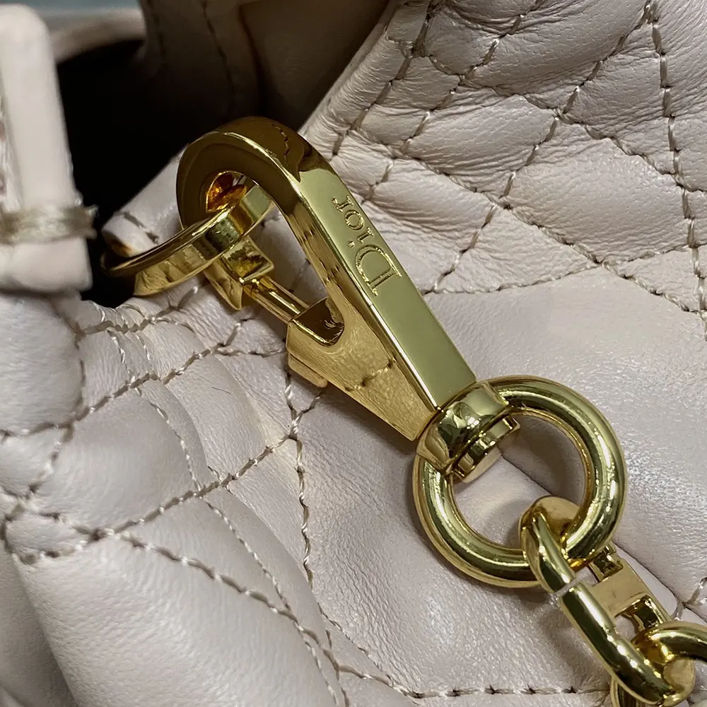 Dior Women Jolie Top Handle Mini Bag Powder Pink Cannage Lambskin - image 7