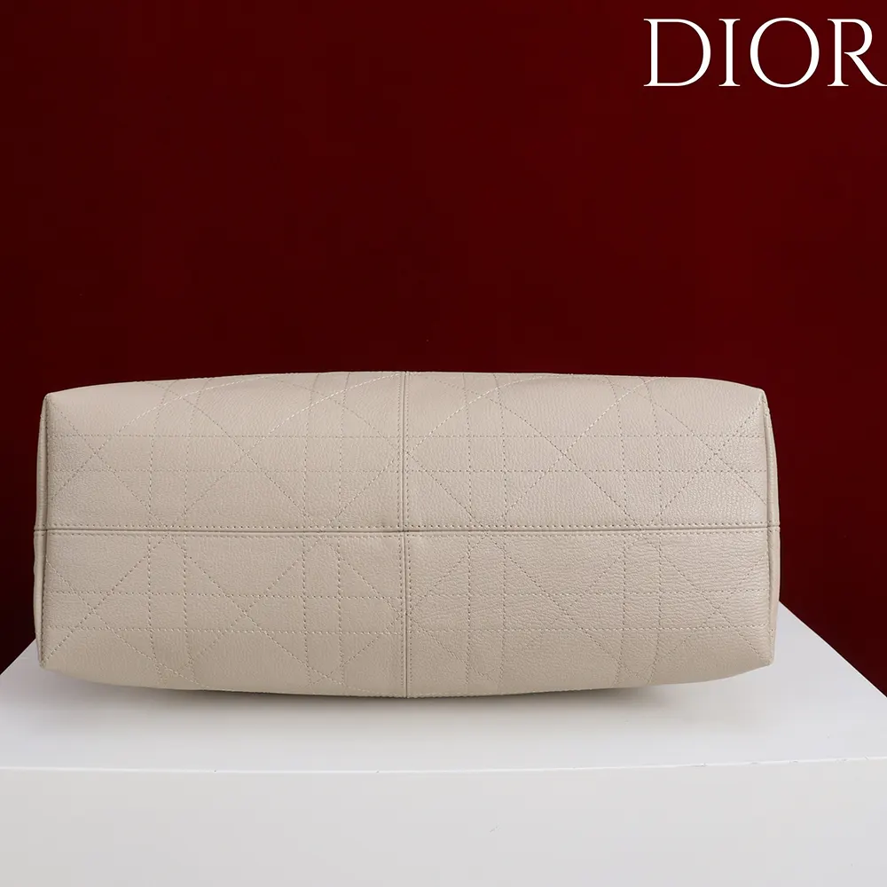 Dior Women Large Dior Voyage Bag Powder Beige Flat Macrocannage Grained Calfskin - image 5