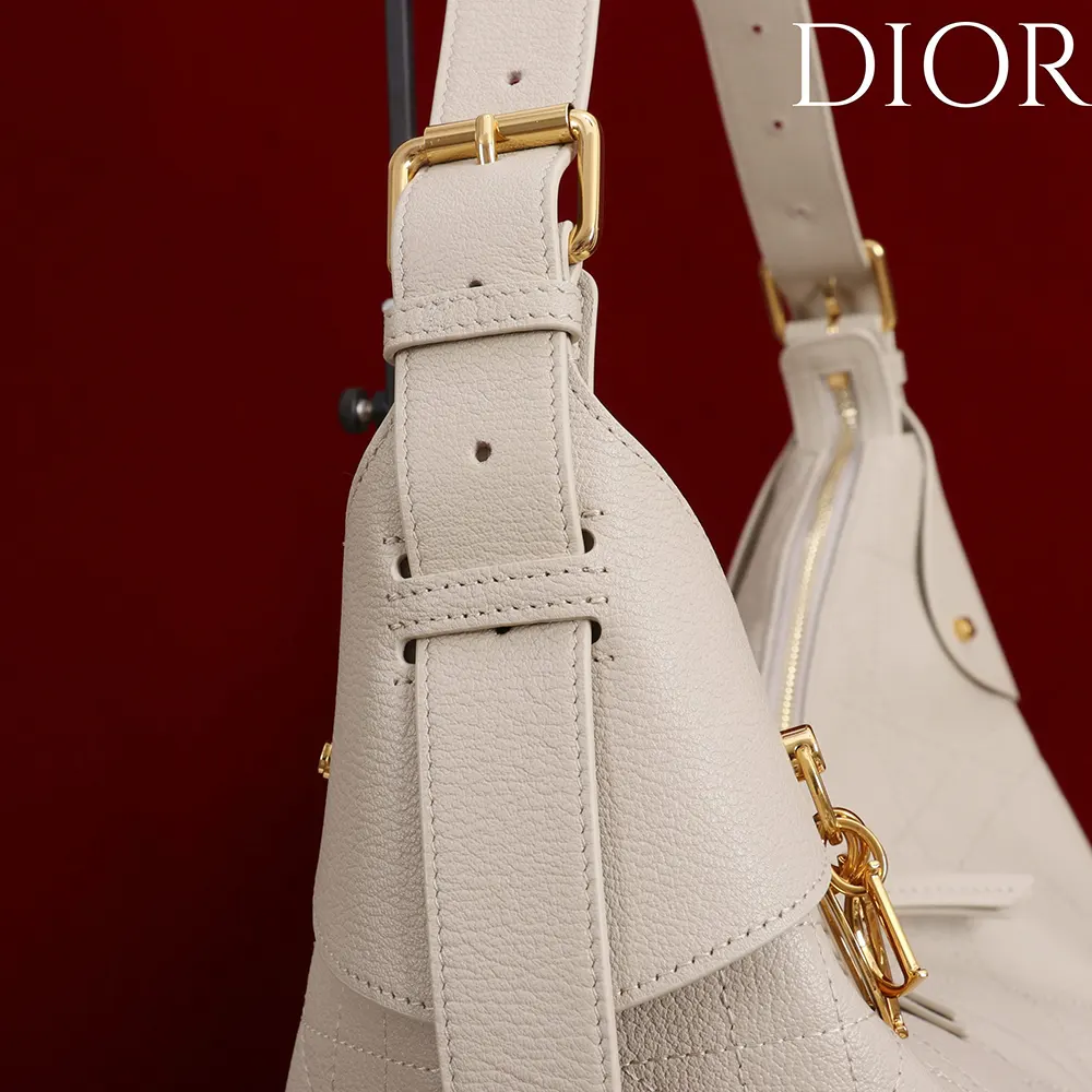 Dior Women Large Dior Voyage Bag Powder Beige Flat Macrocannage Grained Calfskin - image 6