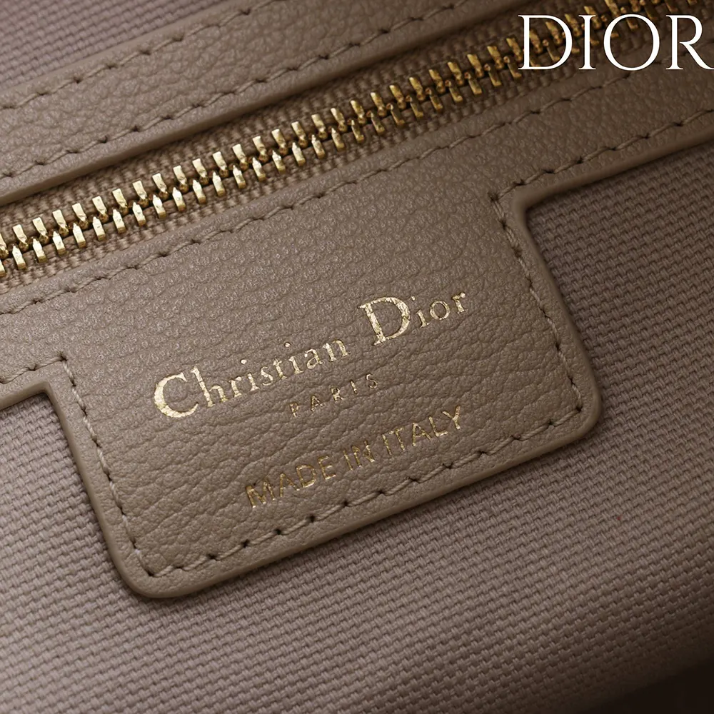 Dior Women Medium Dior Voyage Bag Powder Beige Flat Macrocannage Grained Calfskin - image 10