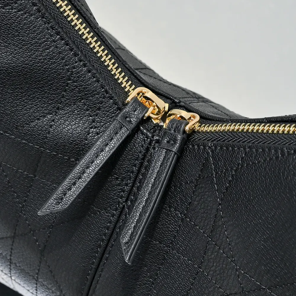 Dior Women Small Dior Voyage Bag Black Flat Macrocannage Grained Calfskin - image 8