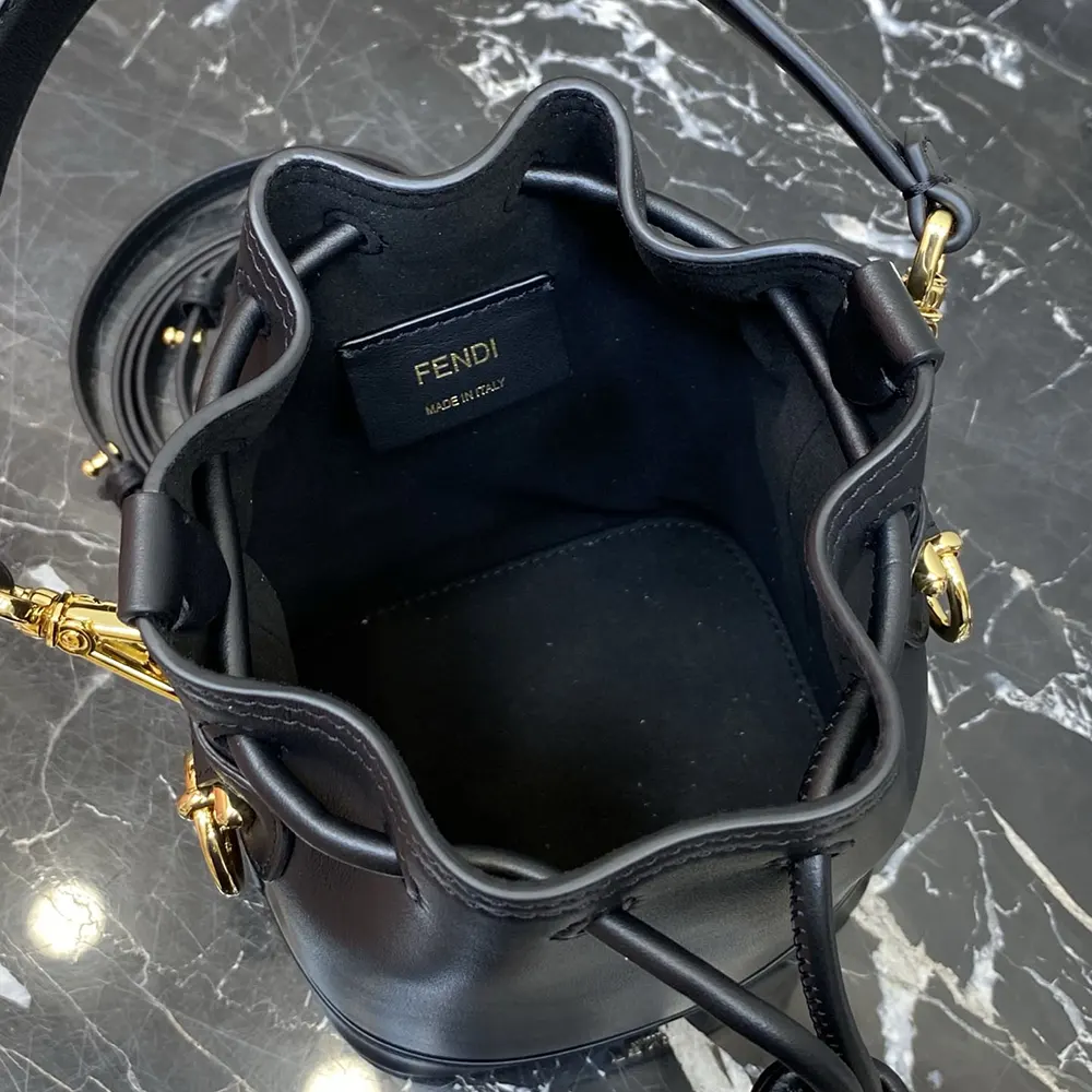 Fendi Women Mon Tresor Black Leather Mini-bag - image 8