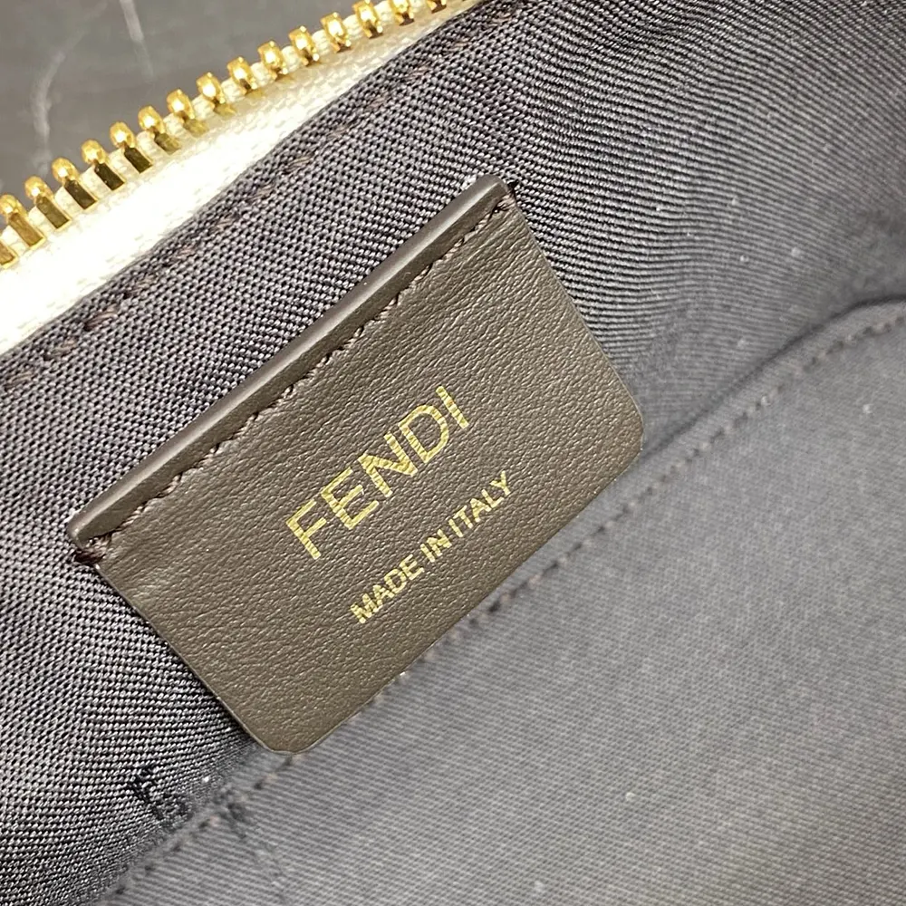 Fendi Women Vanity Camelia Nappa Leather Mini-Bag With FF Motif - image 10