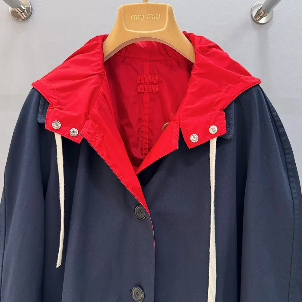 Miu Miu Women Double-Breasted Kid Mohair And Technical Pongé Jacket - image 4