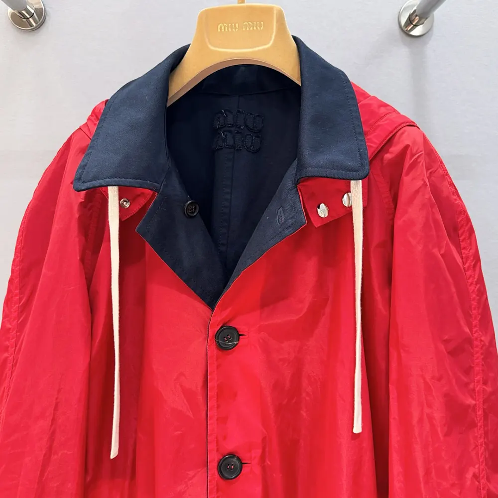 Miu Miu Women Double-Breasted Kid Mohair And Technical Pongé Jacket - image 9