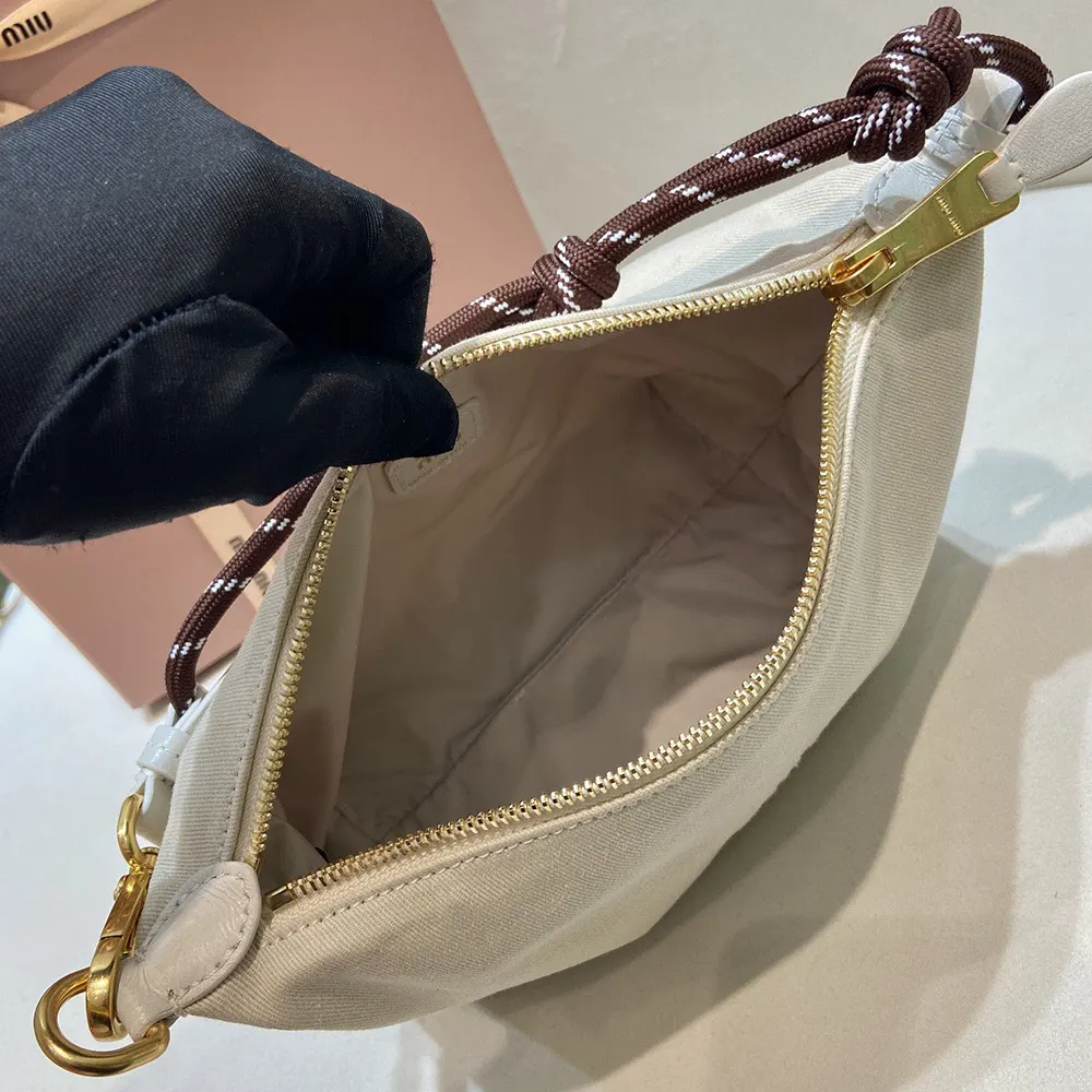 Miu Miu Women Gabardine Pouch-White - image 8