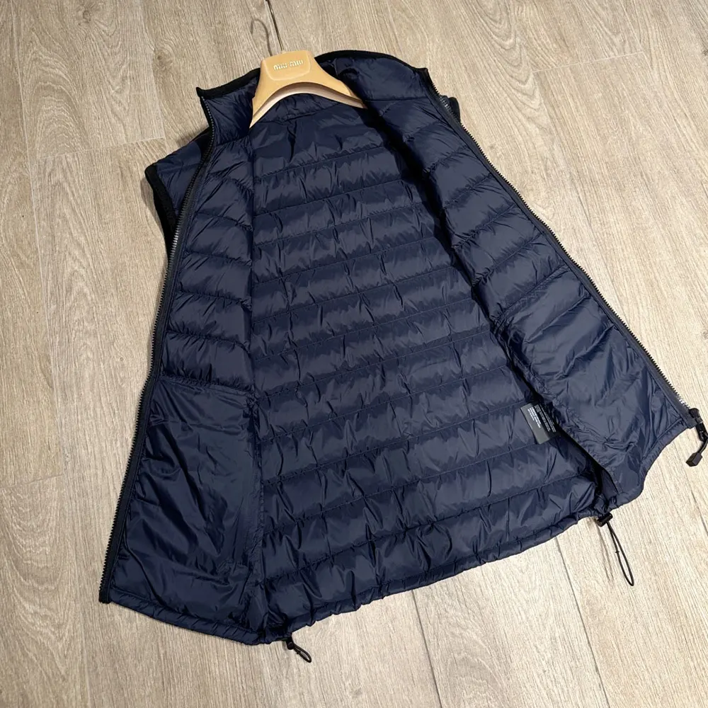 Miu Miu Women Light Pongé Down Vest with Embroidered logo - image 5