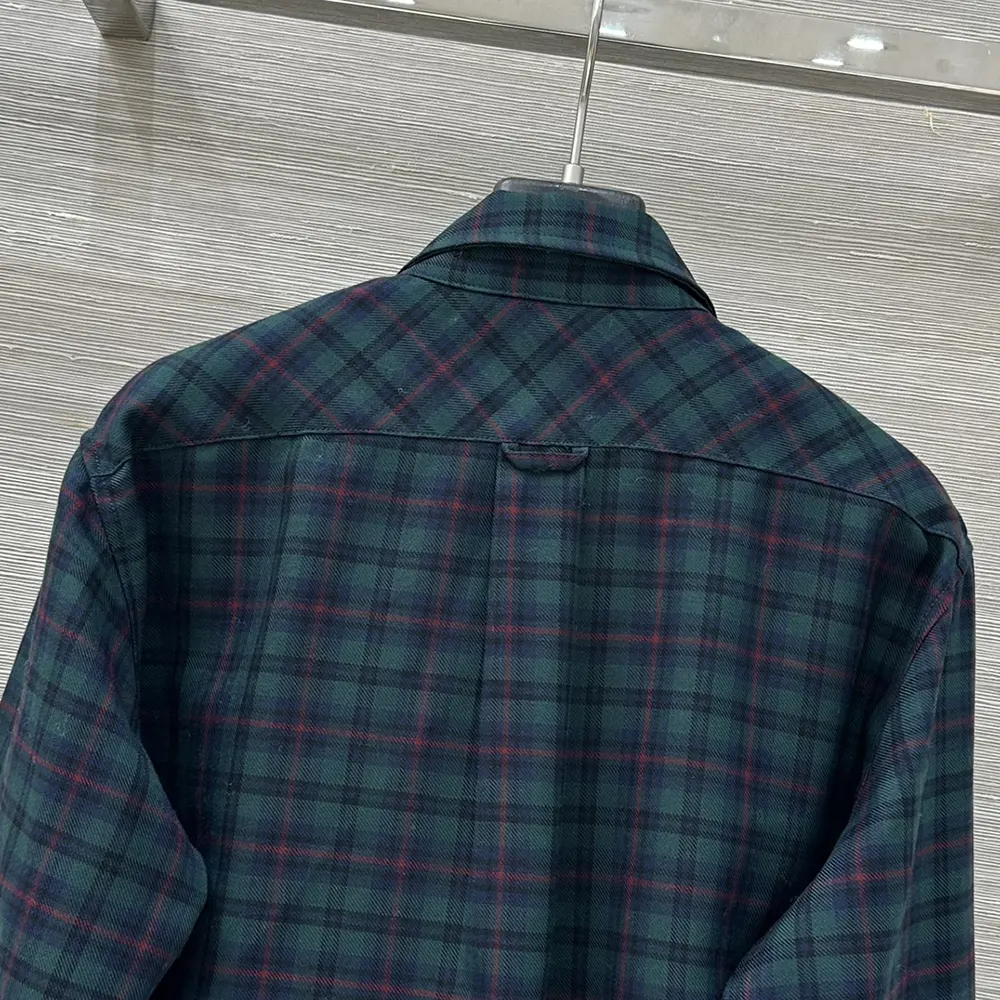 Miu Miu Women Plaid Shirt with Lettering Logo - image 7