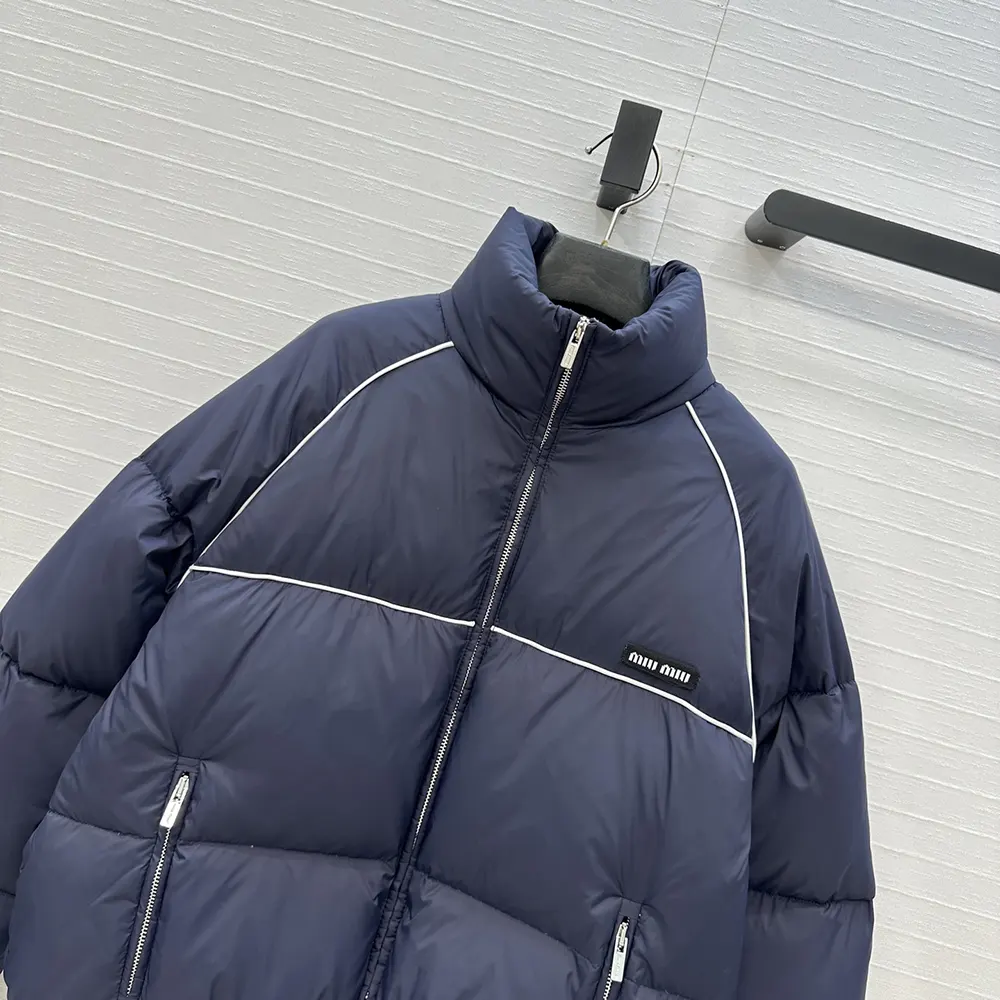 Miu Miu Women Technical Pongé Down Jacket - image 4
