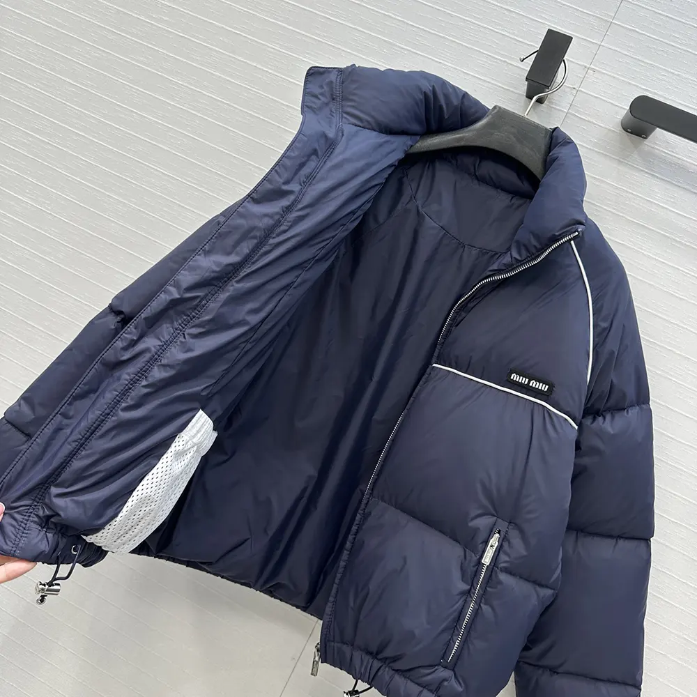 Miu Miu Women Technical Pongé Down Jacket - image 5