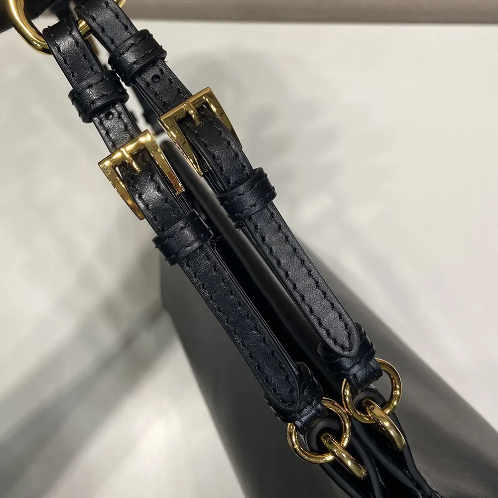 Prada Women Enchaîné Medium Leather Bag-Black - image 7