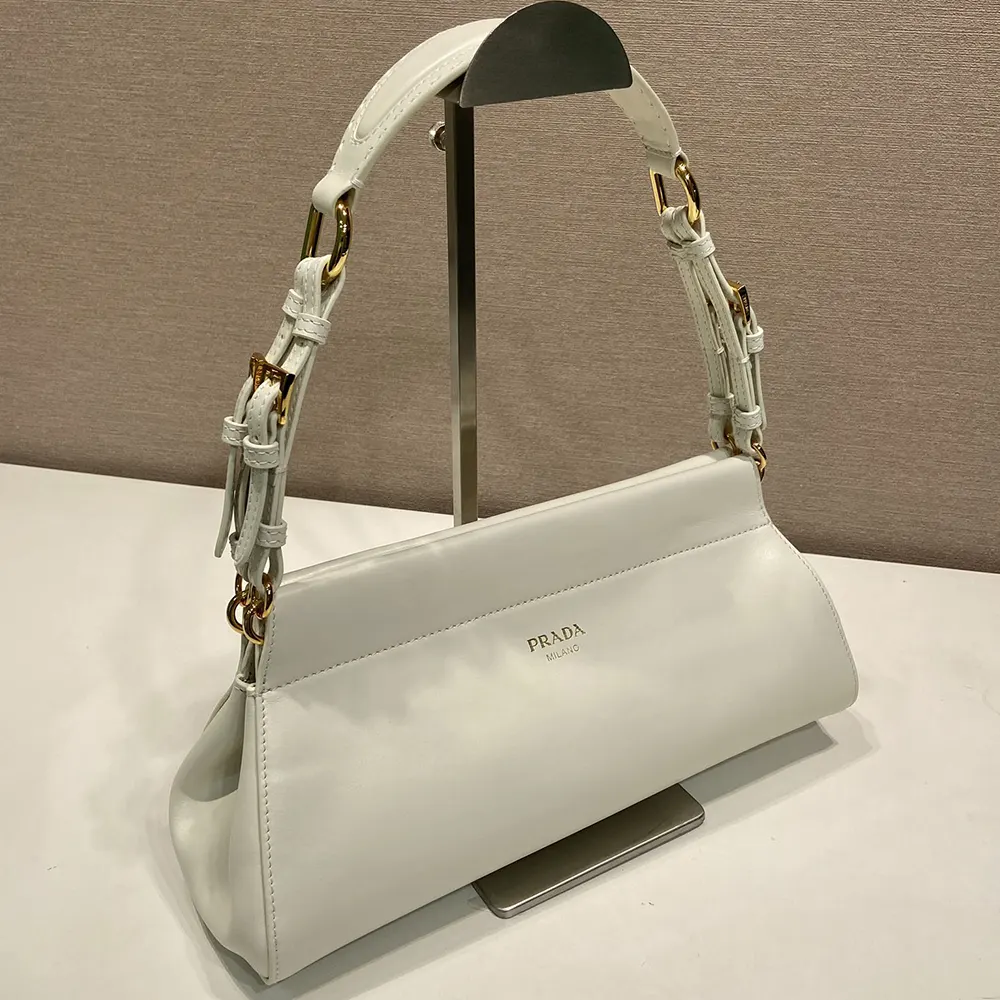 Prada Women Enchaîné Medium Leather Bag-White - image 5