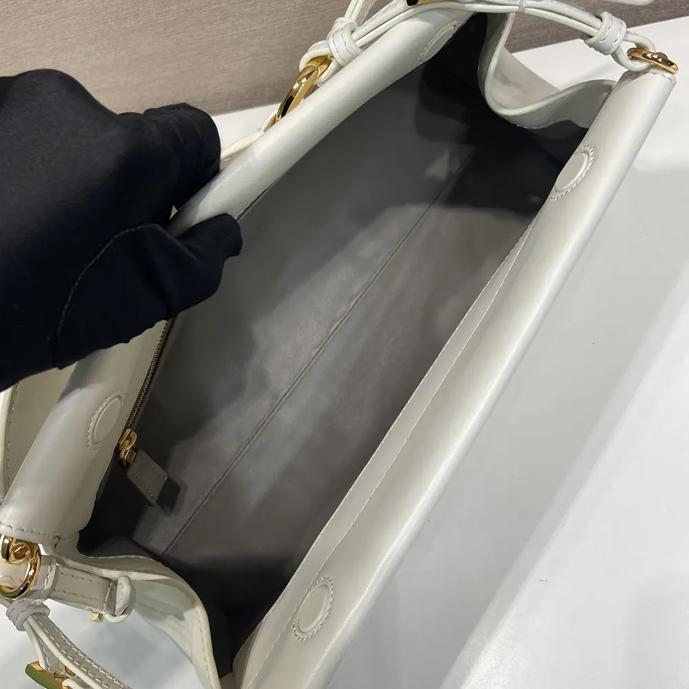 Prada Women Enchaîné Medium Leather Bag-White - image 9