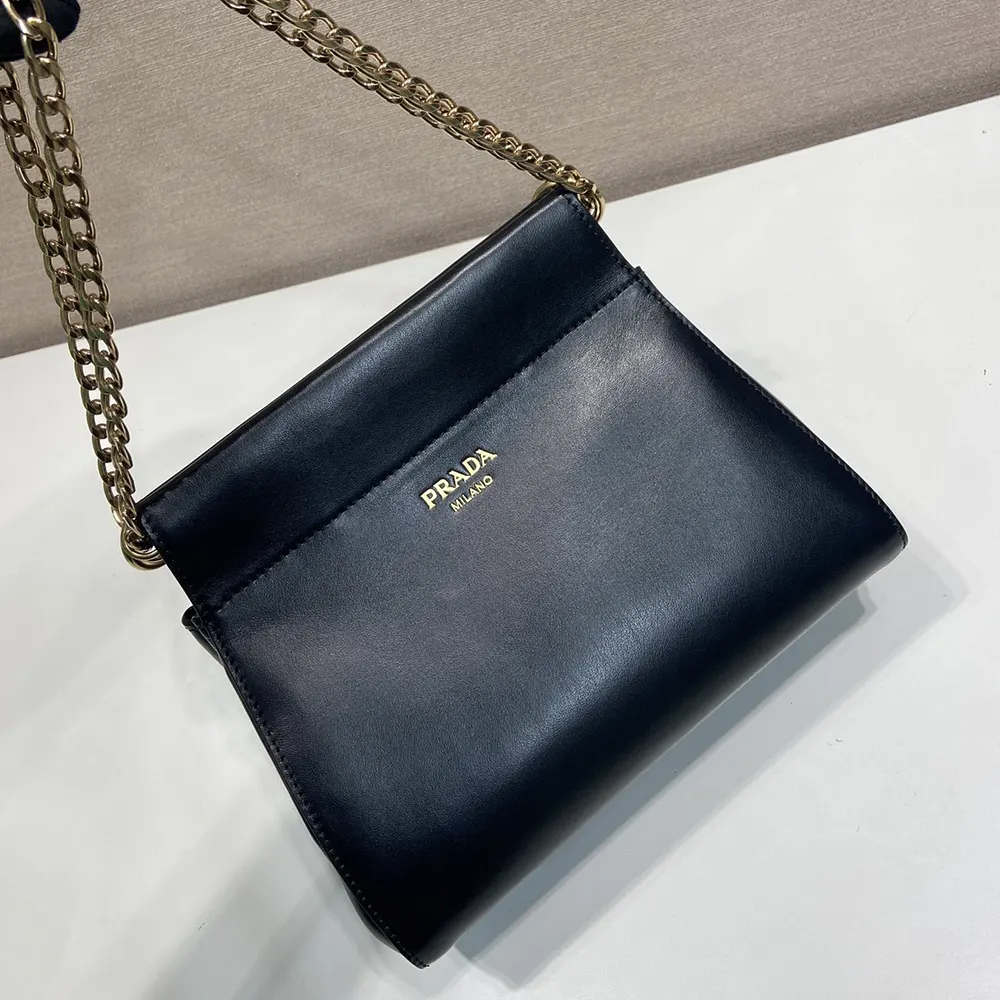 Prada Women Enchaîné Mini Leather Bag-Black - image 6