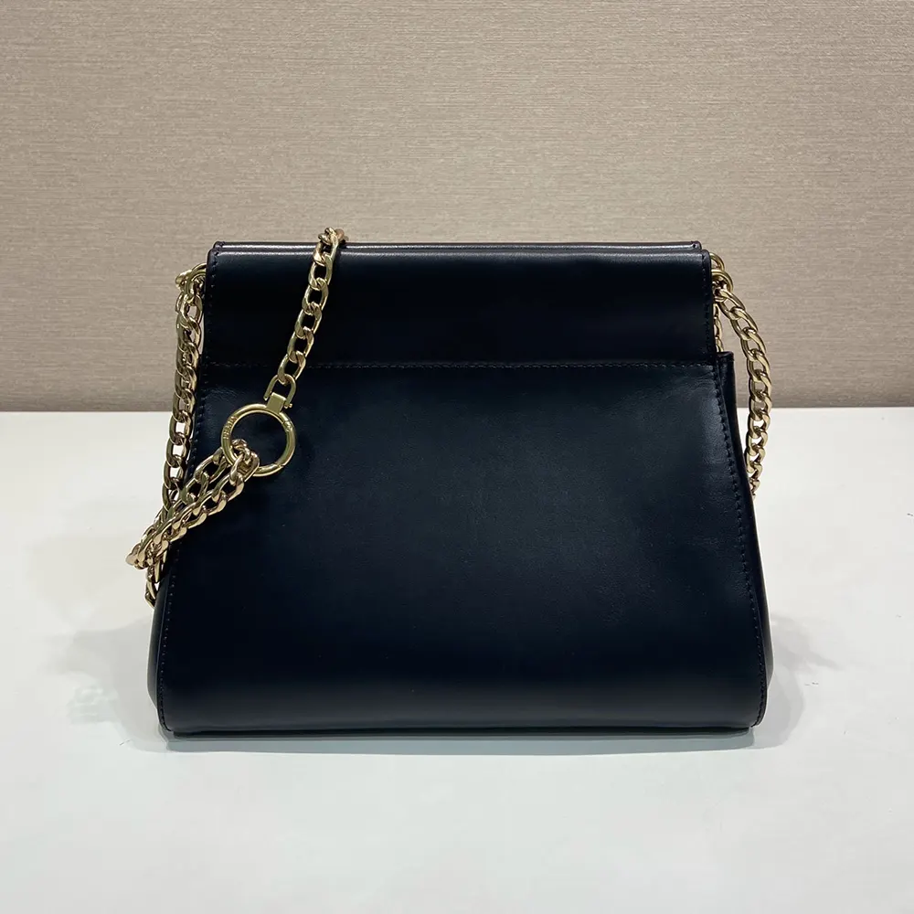 Prada Women Enchaîné Mini Leather Bag-Black - image 4