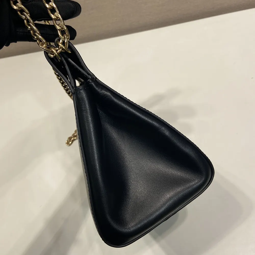 Prada Women Enchaîné Mini Leather Bag-Black - image 7