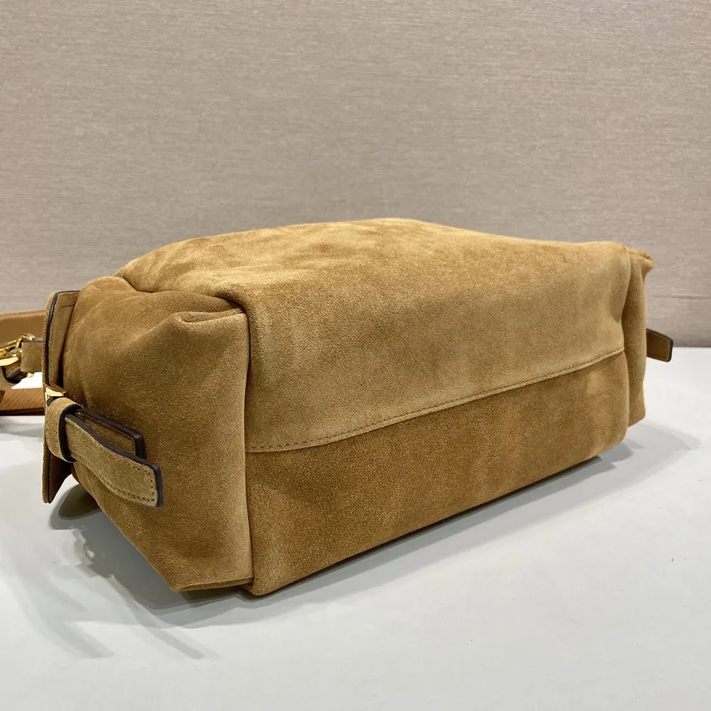 Prada Women Explore Large Suede Bag-Brown - image 7