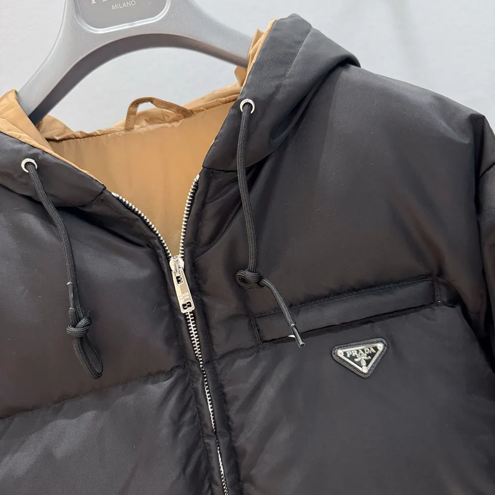 Prada Women Re-Nylon Down Jacket-Black - image 5
