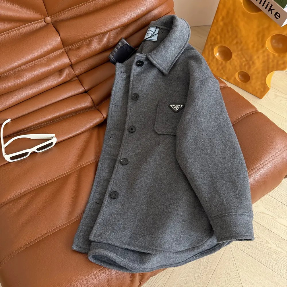 Prada Women Single-Breasted Double Cashwool Caban Jacket - image 6