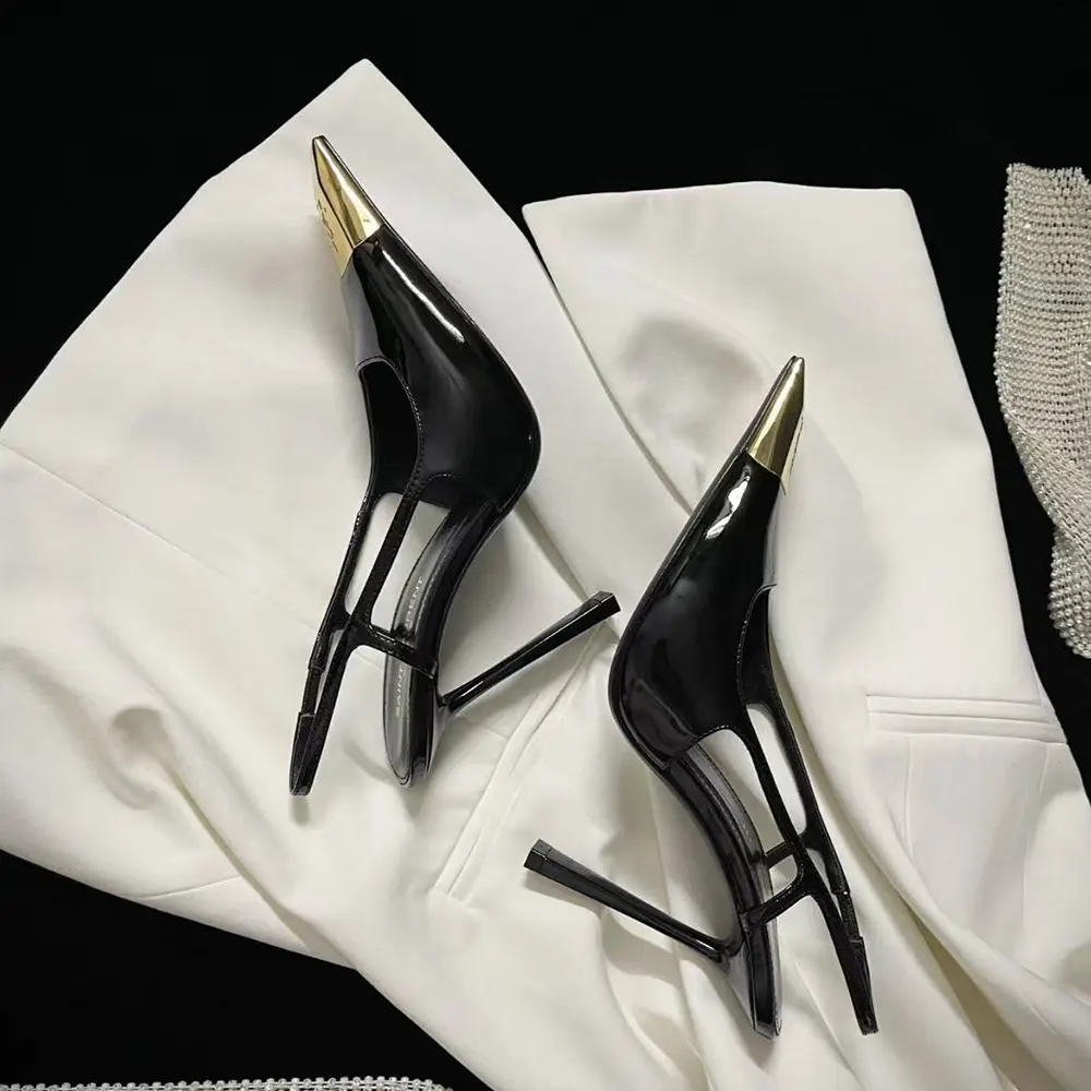 Saint Laurent YSL Women Jeanne Slingback Pumps In Smooth Leather-Black - image 6