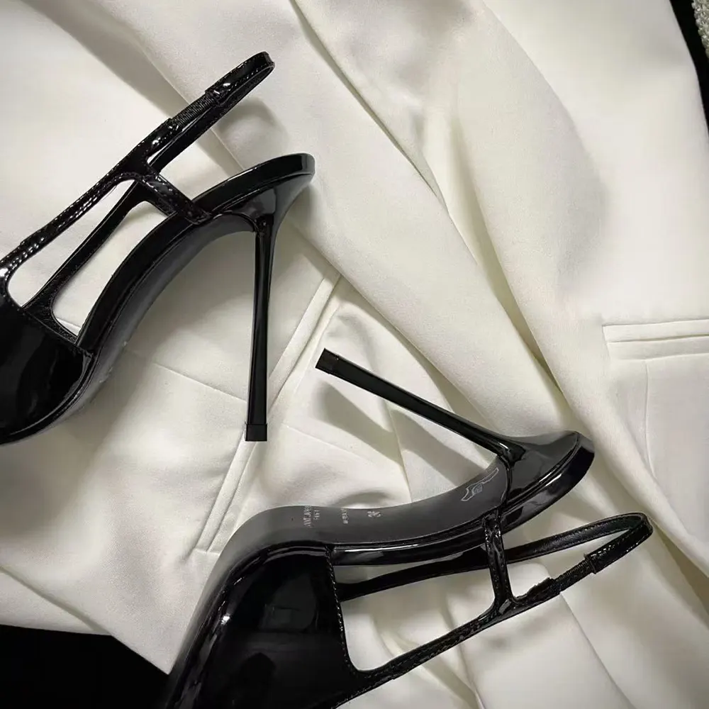 Saint Laurent YSL Women Jeanne Slingback Pumps In Smooth Leather-Black - image 9