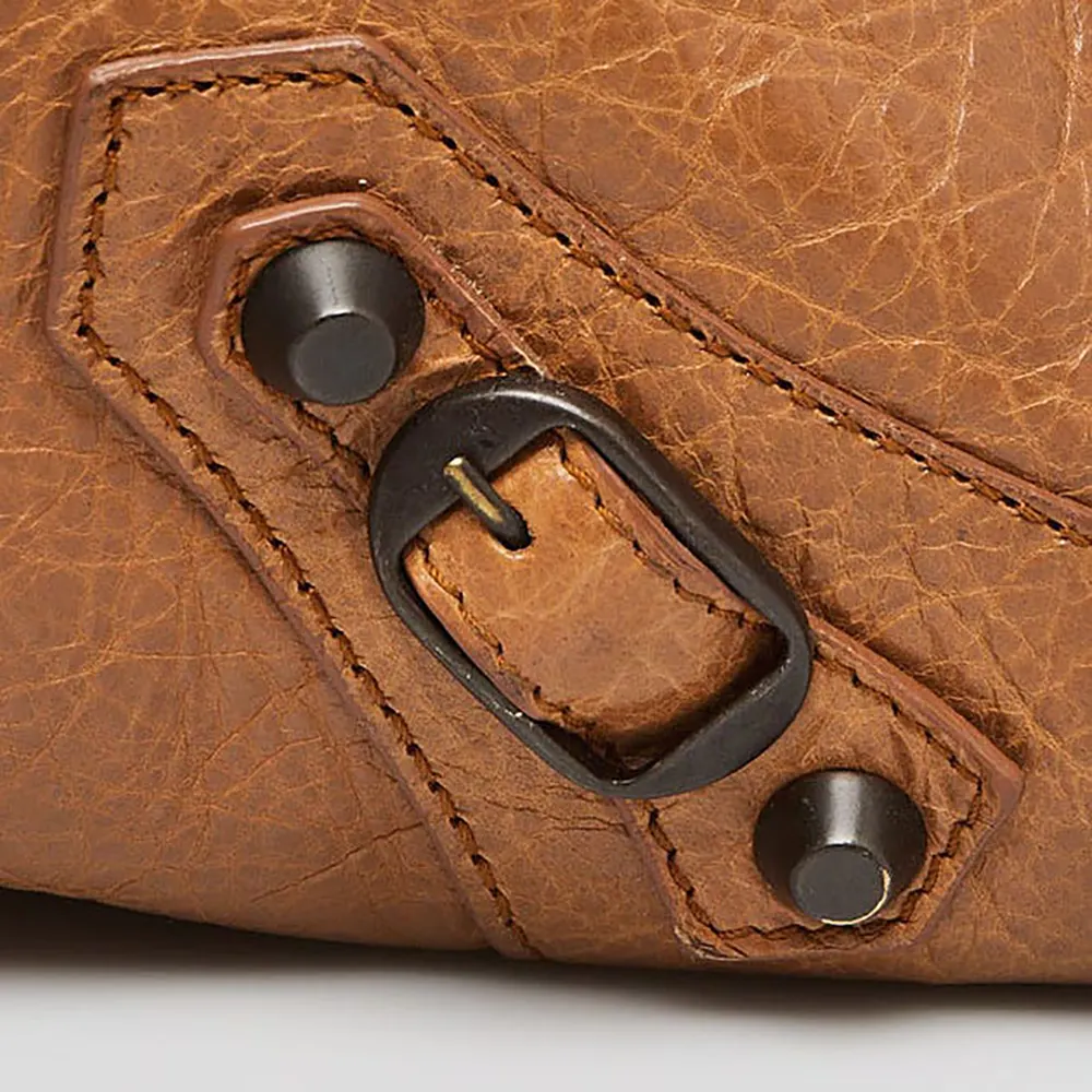 Balenciaga Women Le City Medium Bag Metallized in Brown - image 7