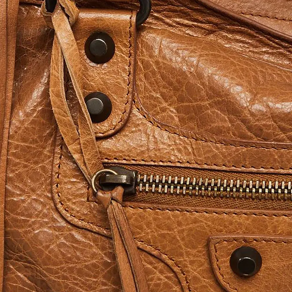Balenciaga Women Le City Medium Bag Metallized in Brown - image 6