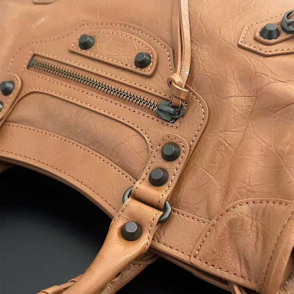 Balenciaga Women Le City Small Bag Metallized in Brown - image 6