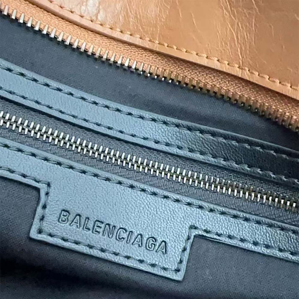 Balenciaga Women Le City Small Bag Metallized in Brown - image 8