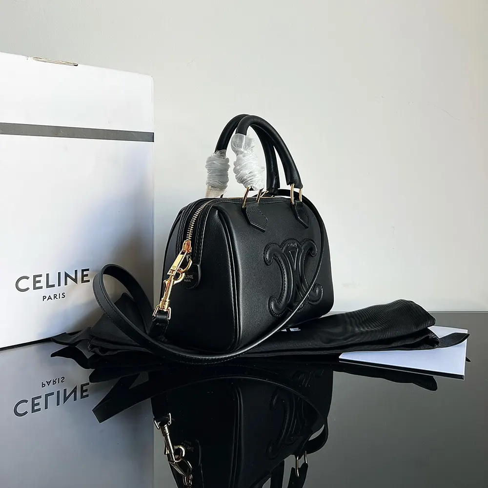 Celine Women Small Boston in Smooth Calfskin-Black - image 4