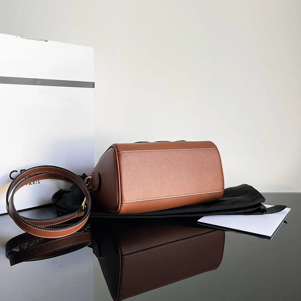 Celine Women Small Boston in Smooth Calfskin-Brown - image 5