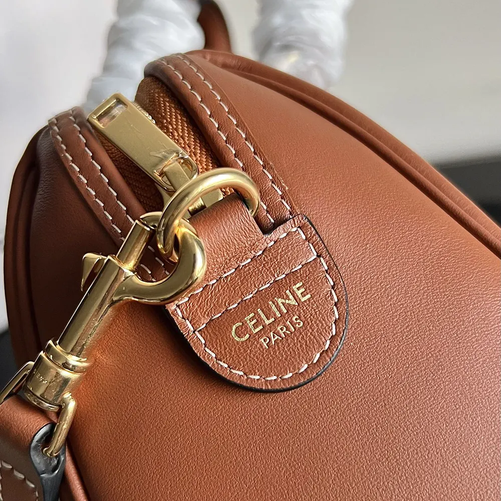 Celine Women Small Boston in Smooth Calfskin-Brown - image 8