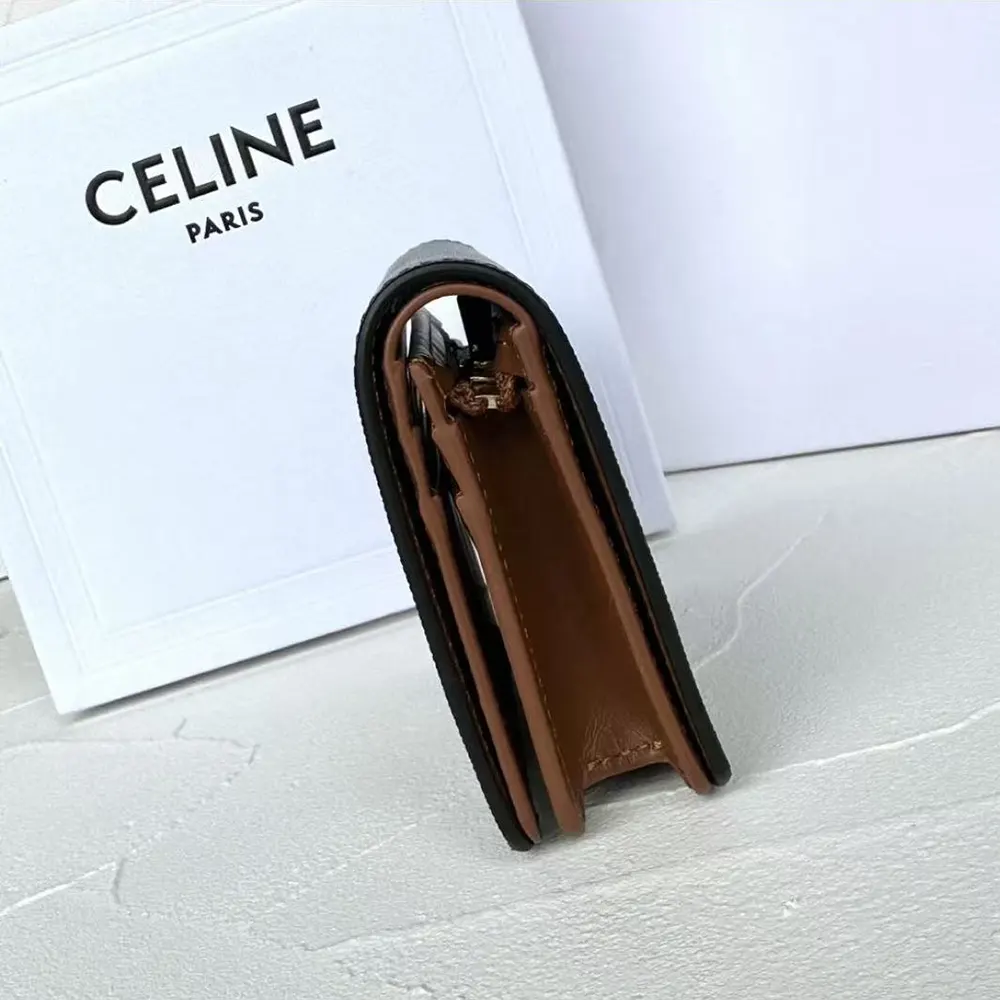 Celine Women Triomphe Compact Wallet In Triomphe Canvas - image 5