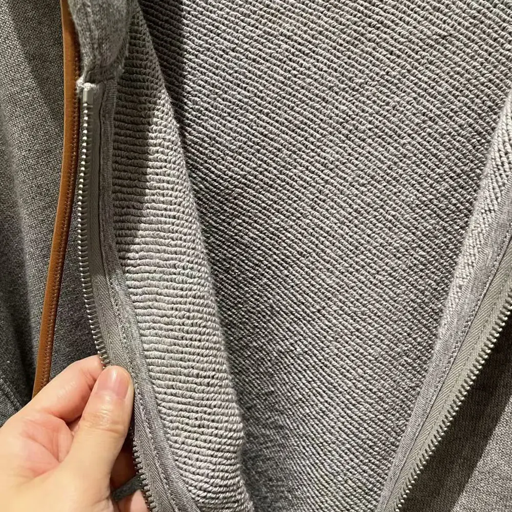 Loewe Women Flamenco Hoodie in Cotton and Cashmere-Grey - image 7